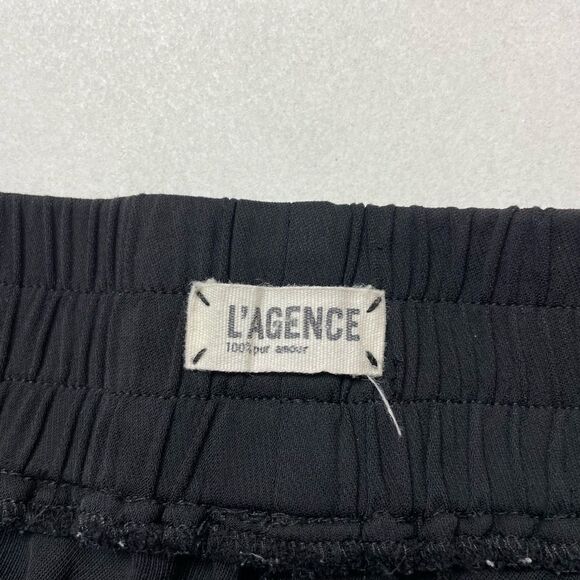 L'agence Front Zipper Pockets Mini Shorts Women Size 0 Black - Picture 6 of 8